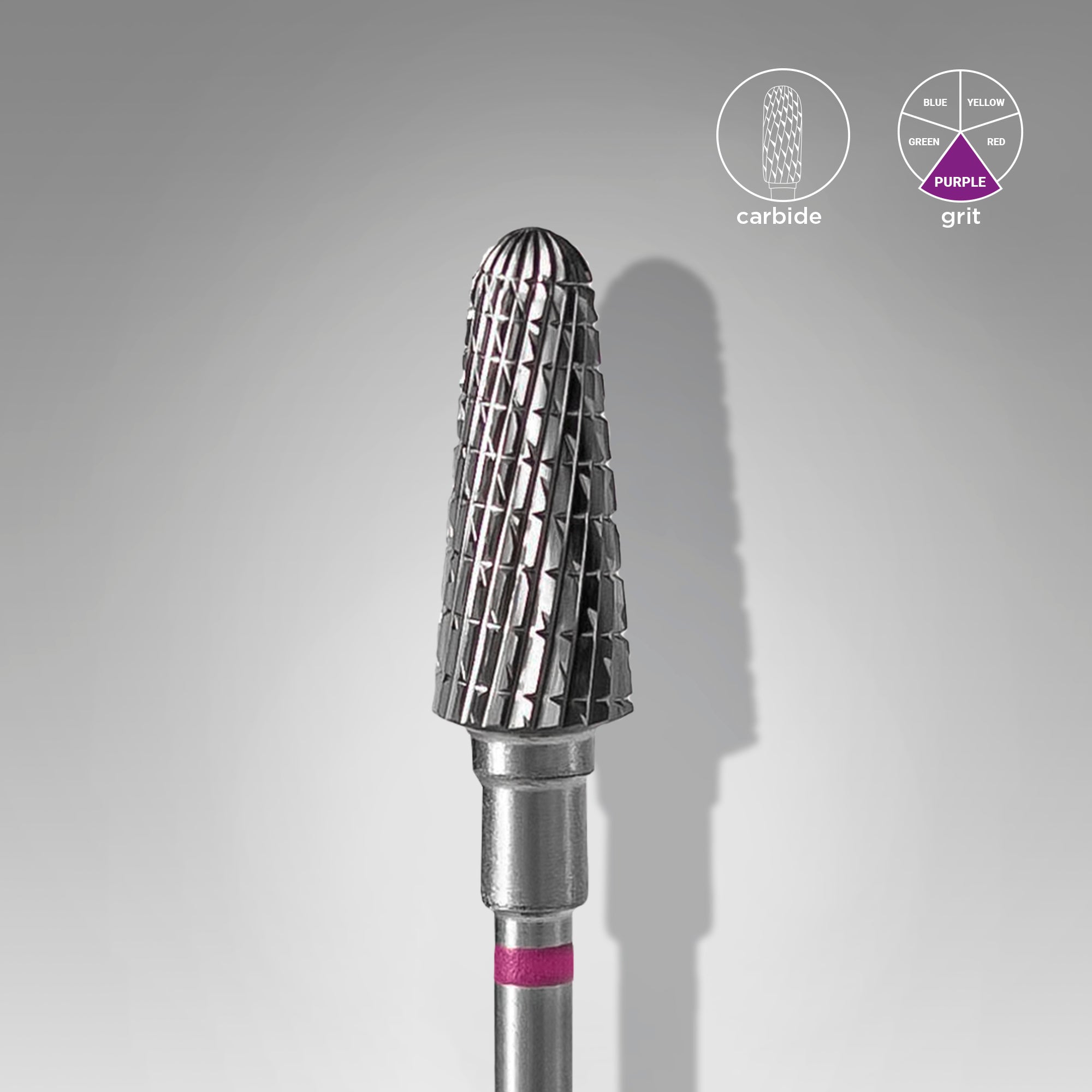 Carbide nail drill bit, “frustum” purple, head diameter 6 mm / working part 14 mm image 0